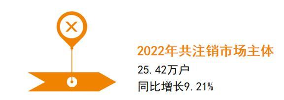2022年,成都市新登记市场主体57